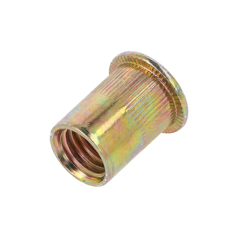 Piuliță nit M12 oțel 14,8mm montaj 22mm cap plat | Electronic-mag.ro | Componente Electronice