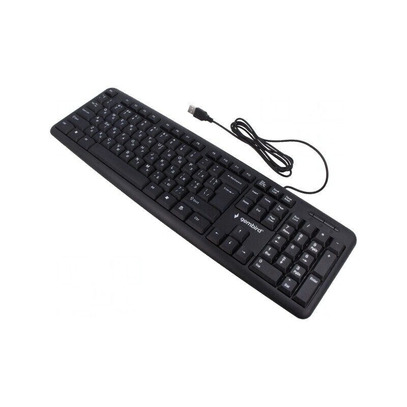 Tastatură USB A Cablu Neagră UA Layout 1,5m | Electronic-mag.ro | Componente Electronice