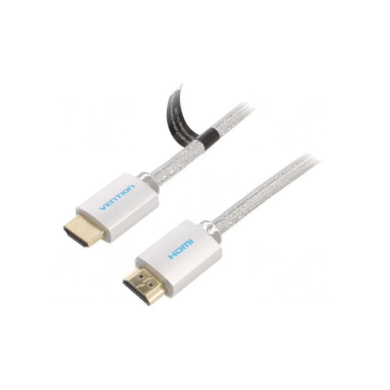 Cablu HDMI 2.0 3m PVC textil, mufă HDMI la ambele capete | Electronic-mag.ro | Componente Electronice