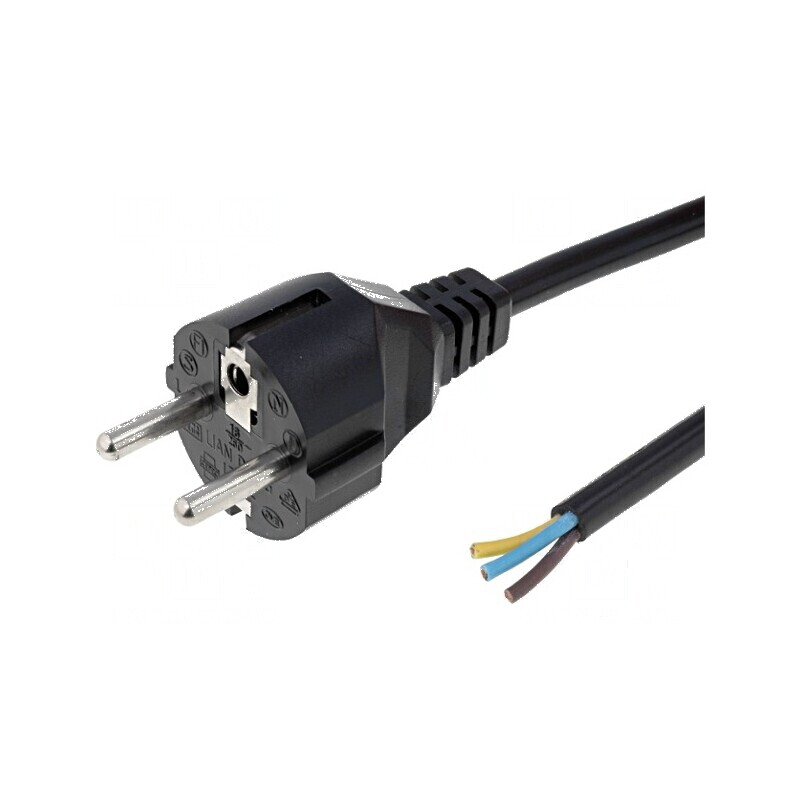 Cablu 3x1,5mm2 CEE 7/7 mufă PVC 1,8m negru 16A | Electronic-mag.ro | Componente Electronice Cablu 3x1,5mm2 CEE 7/7 mufă PVC 1,8m negru 16A | Electronic-mag.ro | Componente Electronice