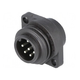 Conector circular soclu tată IP67 7 pini 250V | Electronic-mag.ro | Componente Electronice