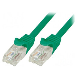 Cablaj patch U/UTP 6 litat CCA PVC verde 10m 24AWG | Electronic-mag.ro | Componente Electronice