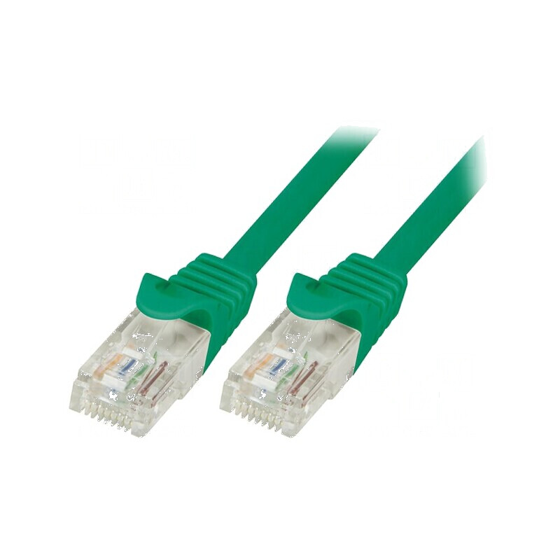 Cablaj patch U/UTP 6 litat CCA PVC verde 10m 24AWG | Electronic-mag.ro | Componente Electronice