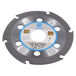 Disc de tăiere 115mm pentru lemn și plastic, orificiu 22mm | Electronic-mag.ro | Componente Electronice