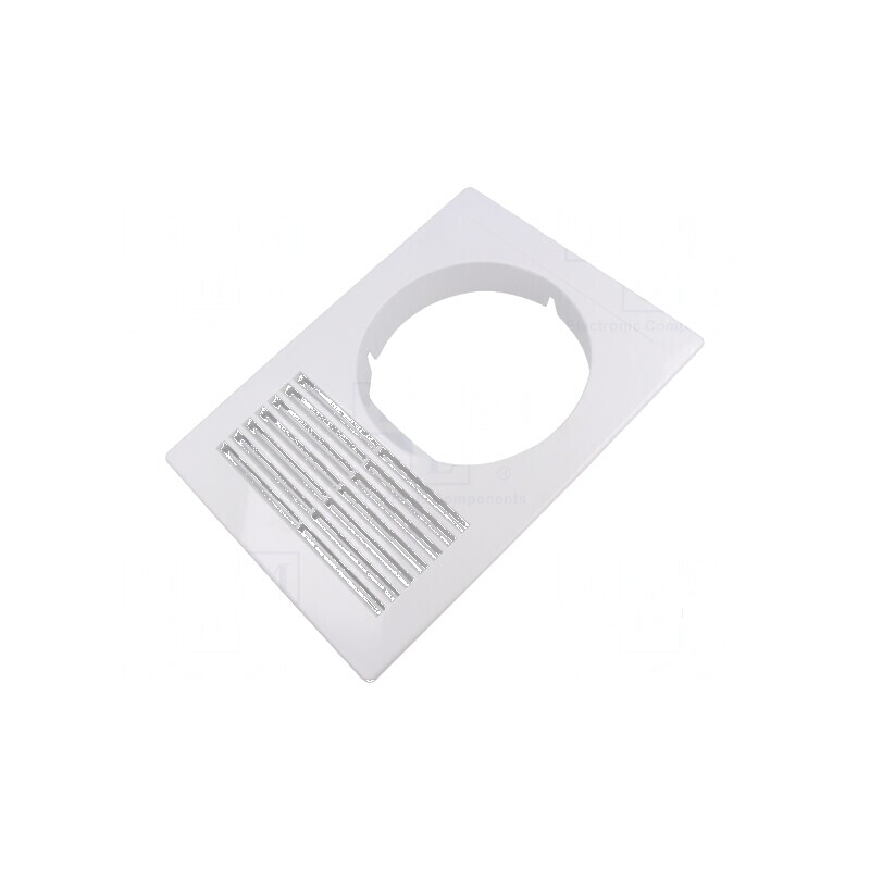 Grilaj de ventilație alb, dimensiuni 250x180x30mm | Electronic-mag.ro | Componente Electronice