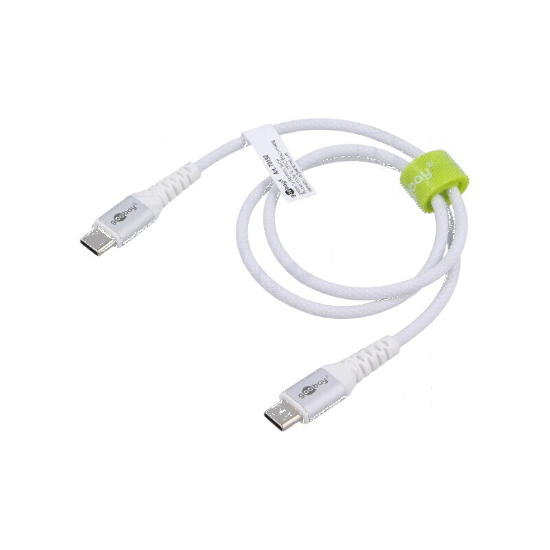 Cablu USB 2.0 USB C 0,5m alb 0,48Gbps | Electronic-mag.ro | Componente Electronice