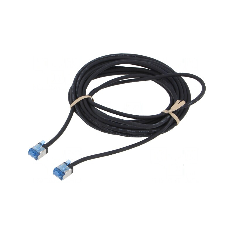 Cablul de rețea U/FTP 6a LSZH negru 5m 32AWG | Electronic-mag.ro | Componente Electronice