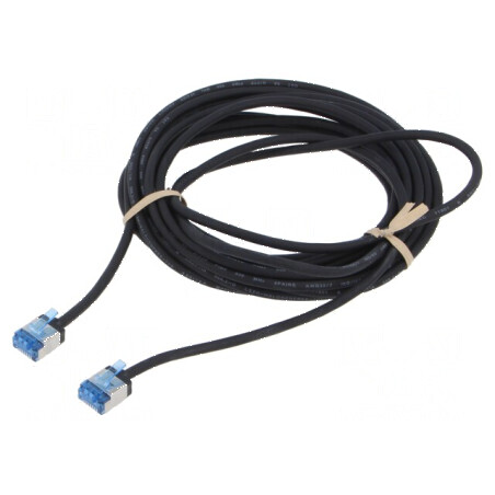 Cablul de rețea U/FTP 6a LSZH negru 5m 32AWG | Electronic-mag.ro | Componente Electronice