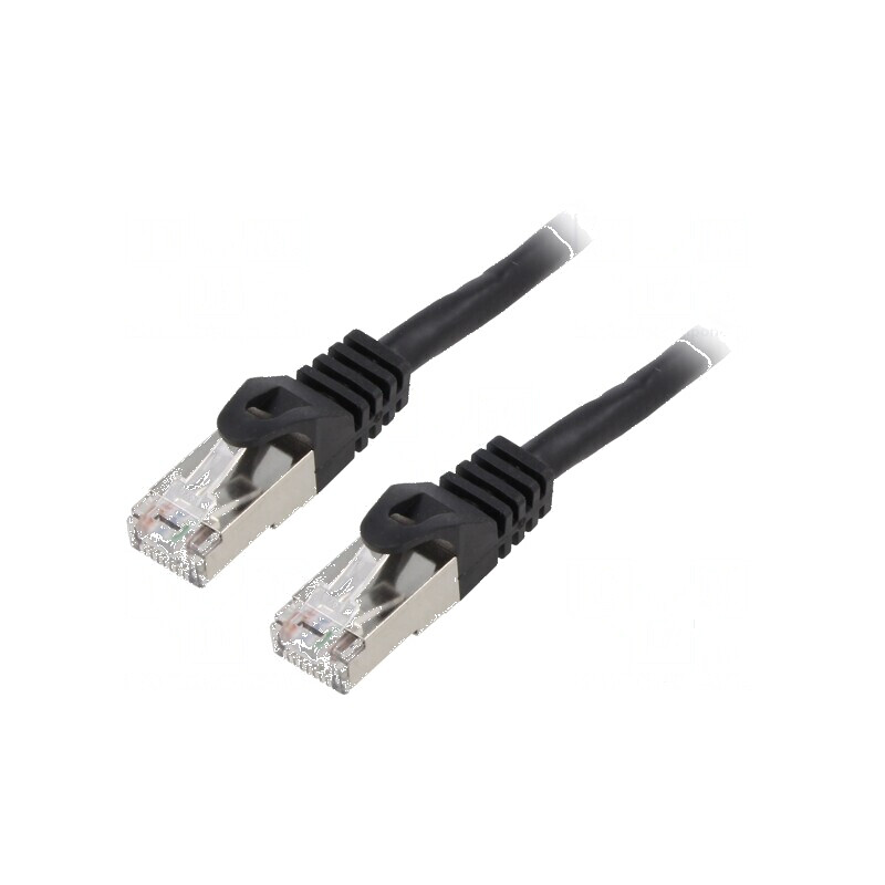 Cablul Patch F/UTP 6 litat CCA PVC negru 15m 26AWG | Electronic-mag.ro | Componente Electronice