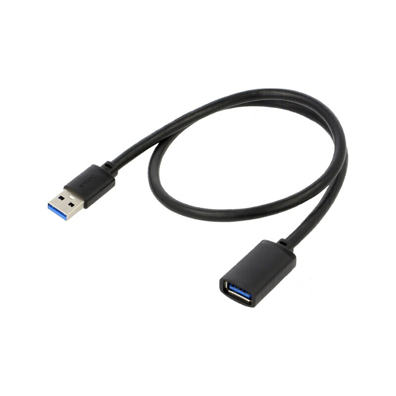 Cablu USB 3.0 A-A 0,5m negru | Electronic-mag.ro | Componente Electronice