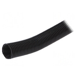 Tub de protecție poliamidă neagră 23mm -40÷120°C | Electronic-mag.ro | Componente Electronice