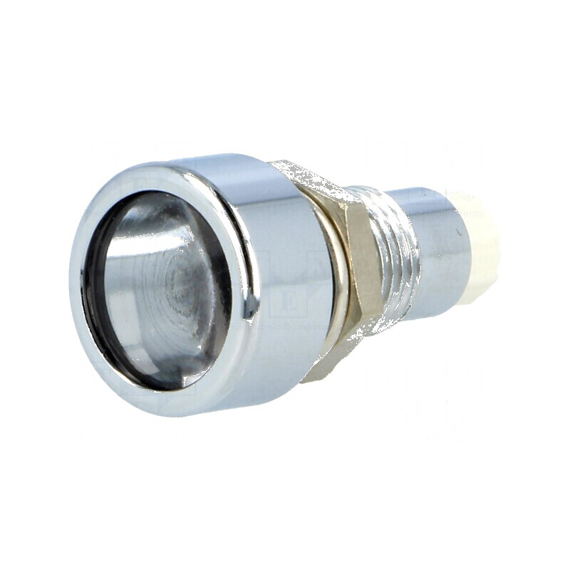 Montură metalică convexă pentru LED 5mm IP67 | Electronic-mag.ro | Componente Electronice