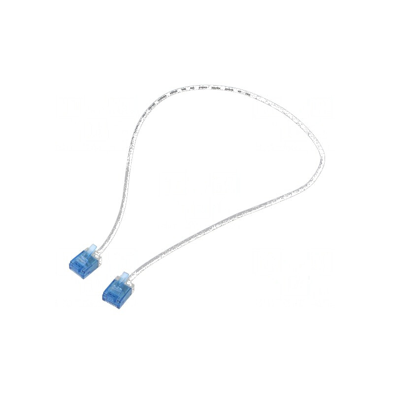Cablaj patch U/UTP 6a Cu LSZH gri 0,5m 32AWG | Electronic-mag.ro | Componente Electronice