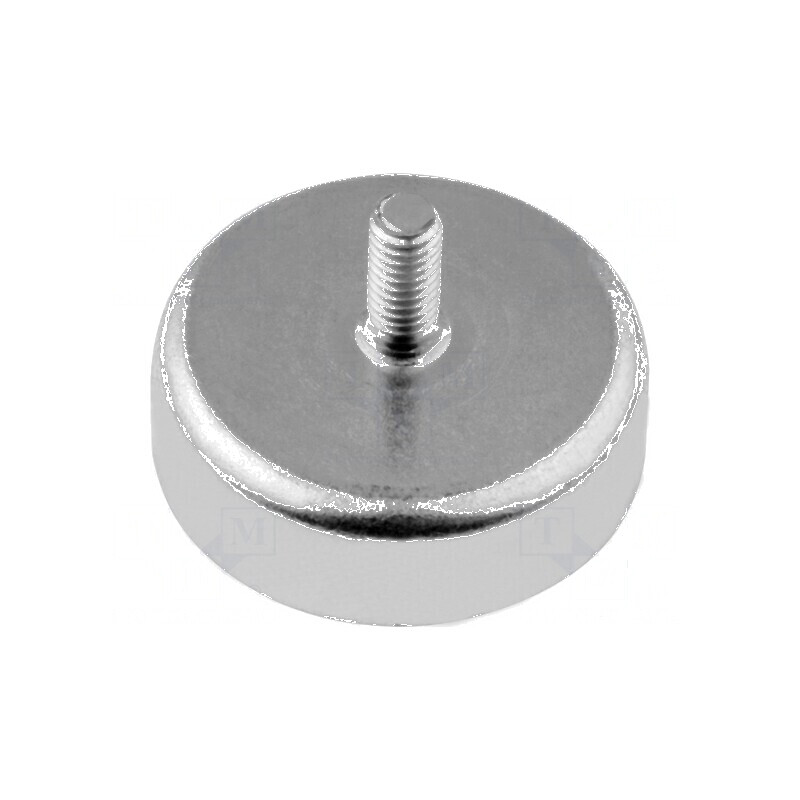 Magnet ferită metal greu 6mm 30N Ø20mm oțel | Electronic-mag.ro | Componente Electronice