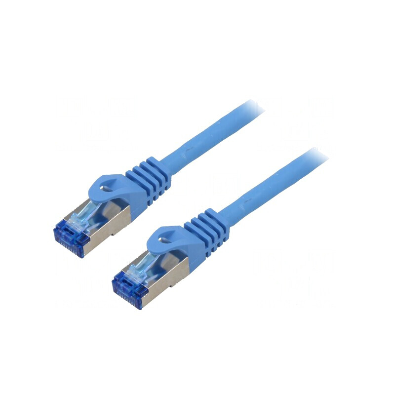 Cablul Patch S/FTP 6a CCA LSZH albastru 10m 26AWG | Electronic-mag.ro | Componente Electronice