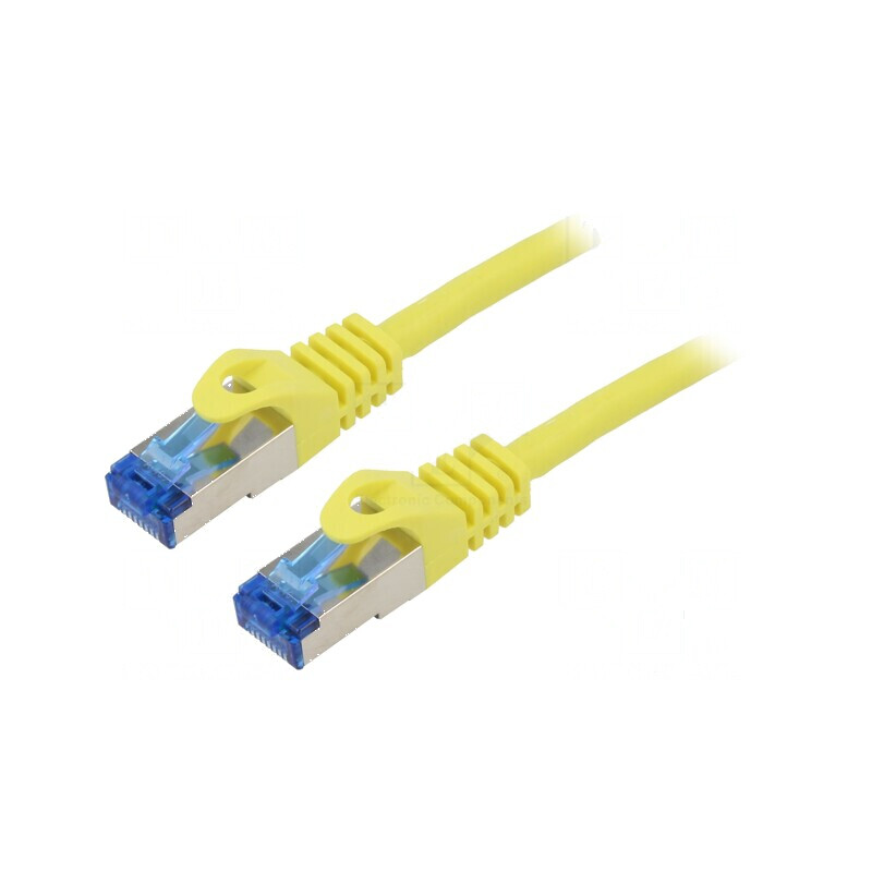 Cablul Patch S/FTP 6a CCA LSZH Galben 10m 26AWG | Electronic-mag.ro | Componente Electronice