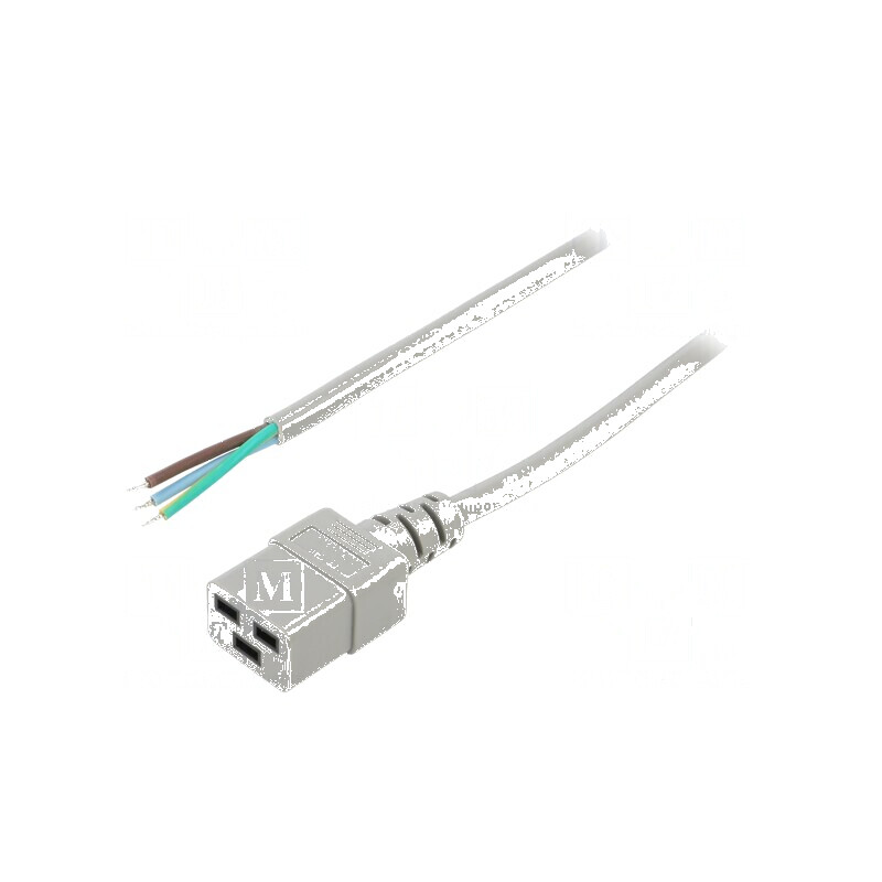 Cablu 3x1,5mm2 IEC C19 mamă PVC 1,5m gri 16A | Electronic-mag.ro | Componente Electronice Cablu 3x1,5mm2 IEC C19 mamă PVC 1,5m gri 16A | Electronic-mag.ro | Componente Electronice