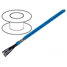 Cablu ecranat OZ-BL-CY 5x1,5mm2 cu tresa de cupru cositorit PVC | Electronic-mag.ro | Componente Electronice