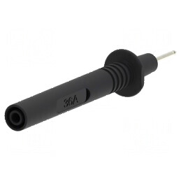 Terminal de măsurare 36A negru cu Diametru vârf 2mm | Electronic-mag.ro | Componente Electronice