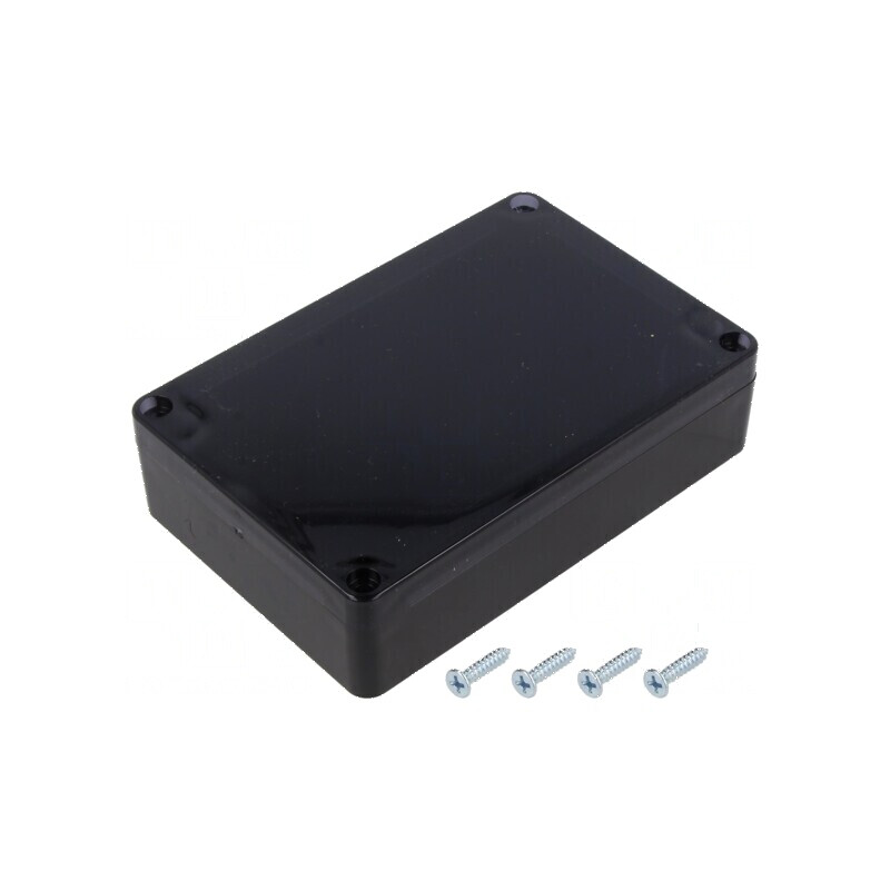 Carcasă universală ABS neagră IP65 90mm x 135mm x 35mm | Electronic-mag.ro | Componente Electronice