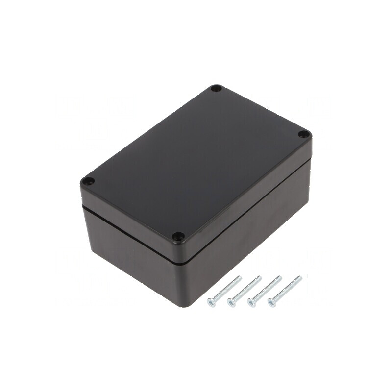 Carcasă universală ABS neagră IP67 70mm x 105mm x 45mm | Electronic-mag.ro | Componente Electronice