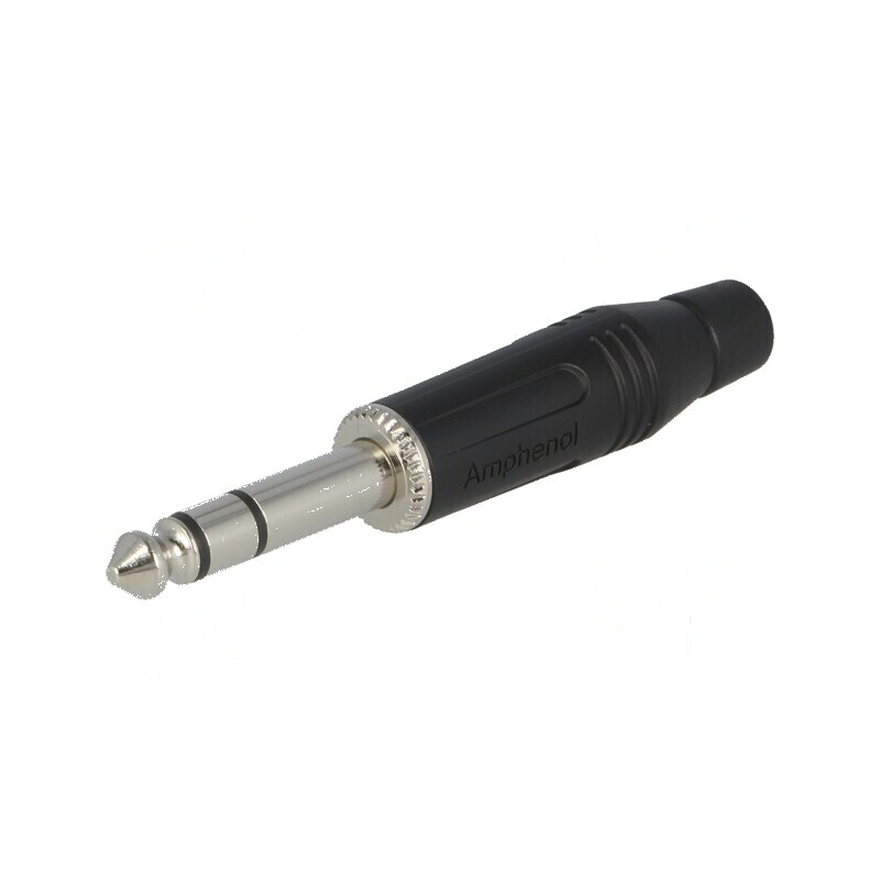 Conector Jack 6,3mm mufa tata stereo drept pe cablu | Electronic-mag.ro | Componente Electronice