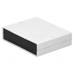 Carcasă ABS gri deschis IP54 cu panou 140mm x 110mm x 35mm | Electronic-mag.ro | Componente Electronice