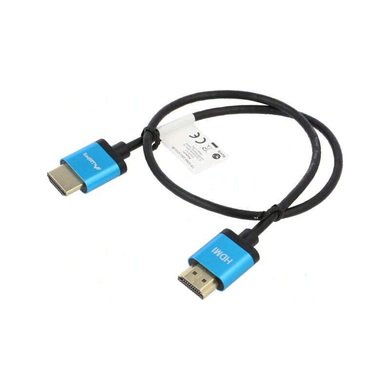 Cablu HDMI 2.0 slim 0,5m PVC - mufă din ambele părţi | Electronic-mag.ro | Componente Electronice