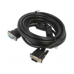 Cablu D-Sub 15pin HD soclu-mufă, 5m, negru | Electronic-mag.ro | Componente Electronice