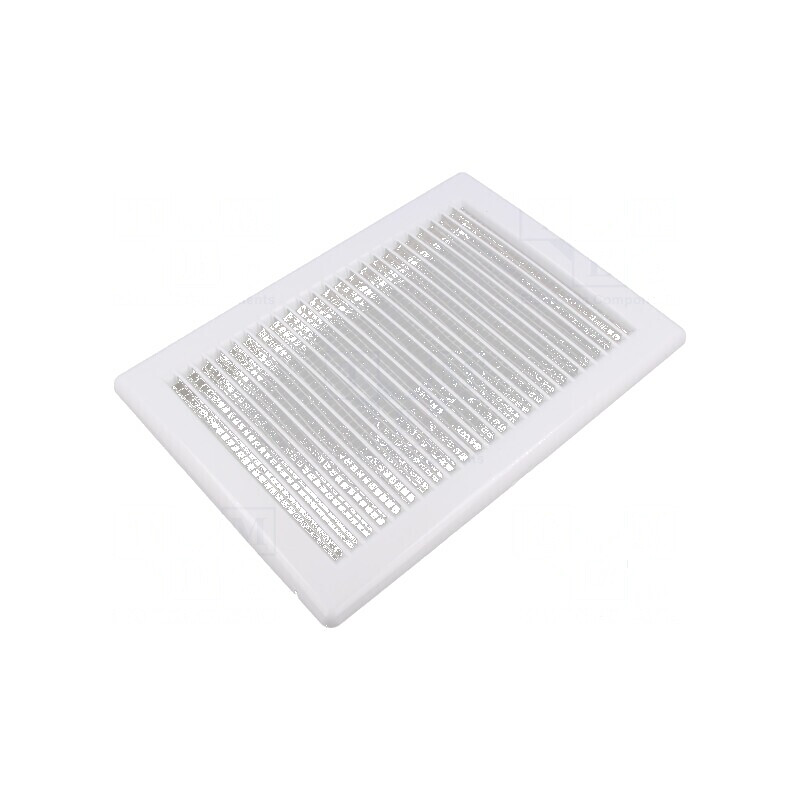 Grilaj de ventilație alb - Dimensiuni: 248x174x24mm | Electronic-mag.ro | Componente Electronice