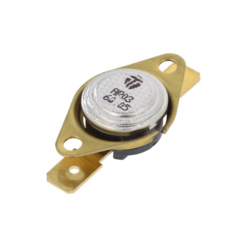 Termostat SPST-NC 60°C 16A 250VAC cu terminali 6,3mm | Electronic-mag.ro | Componente Electronice