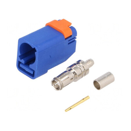 Conector FAKRA mufă mamă crimpat C-Signal Blue | Electronic-mag.ro | Componente Electronice