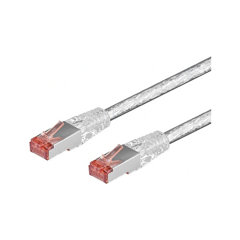 Cabluri patch S/FTP 6 litat LSZH transparent 5m 28AWG | Electronic-mag.ro | Componente Electronice