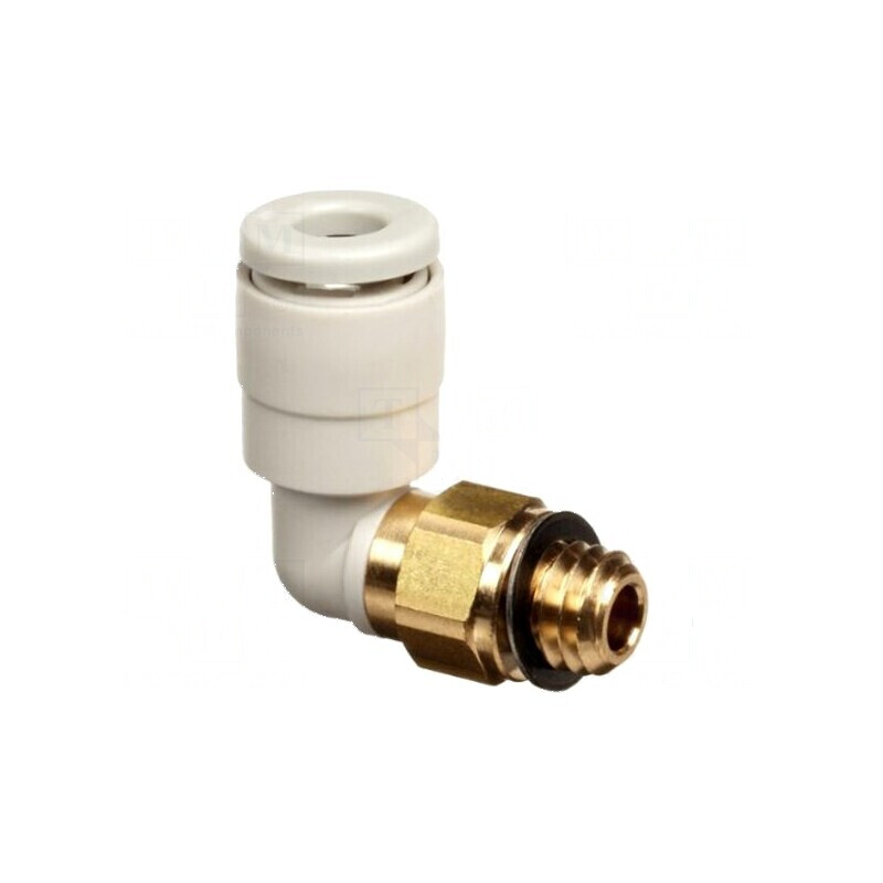 Racord push-in filet M6 unghi 90° 1-10 bar | Electronic-mag.ro | Componente Electronice