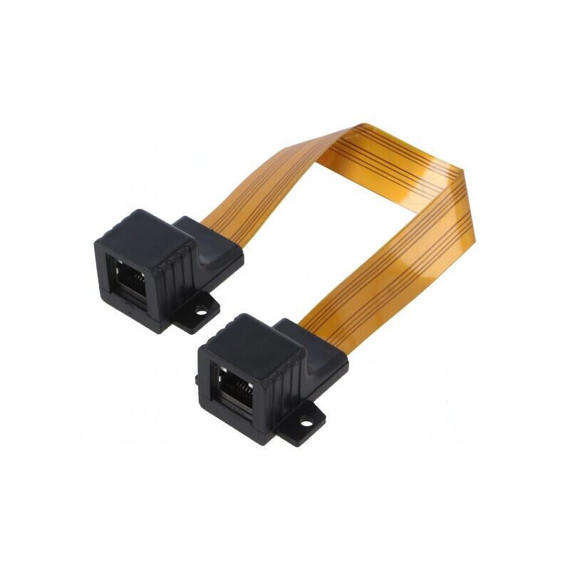 Prelungitor RJ45 portocalie 0,23m - cablu de rețea | Electronic-mag.ro | Componente Electronice