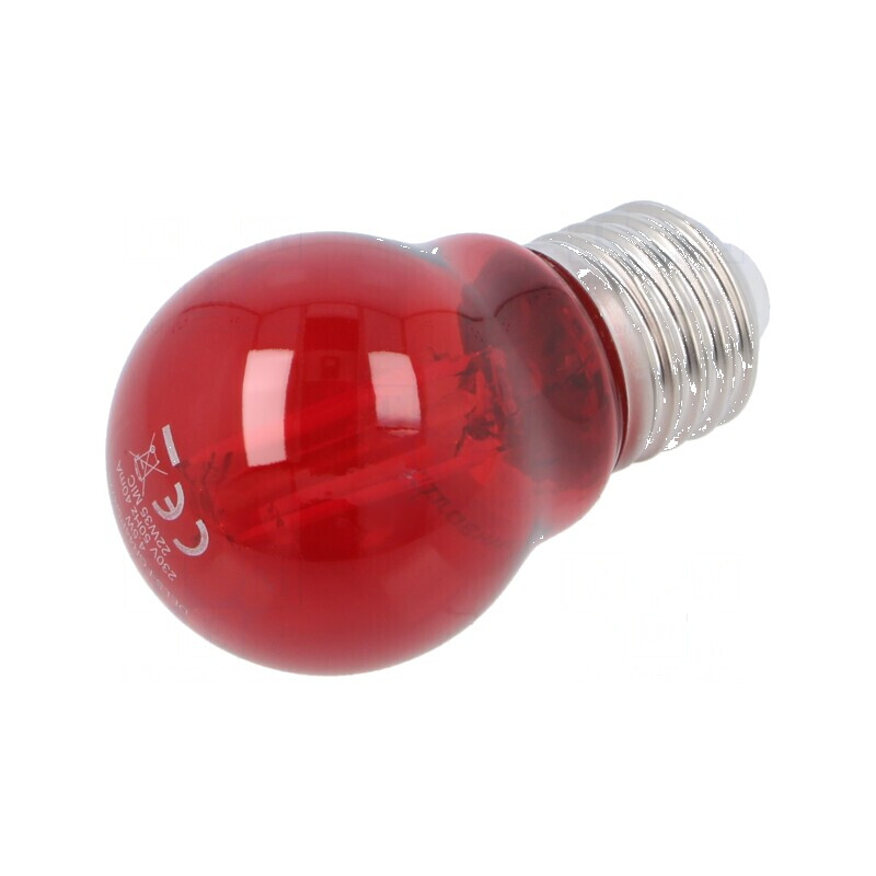 Lampă LED E27 roșie 4,5W 470lm 230VAC 270° | Electronic-mag.ro | Componente Electronice