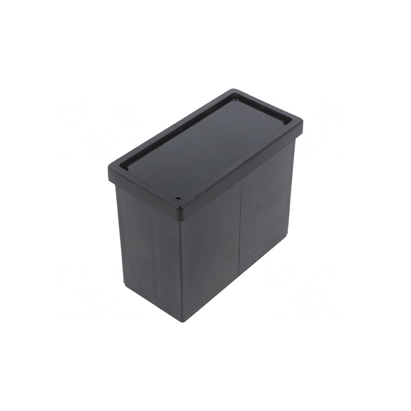 Carcasă ABS neagră pentru panou X 93,6mm Y 75,2mm Z 46,2mm | Electronic-mag.ro | Componente Electronice