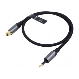 Cablu Toslink 3,5mm Mini Mufă 0,5m Negru PVC | Electronic-mag.ro | Componente Electronice