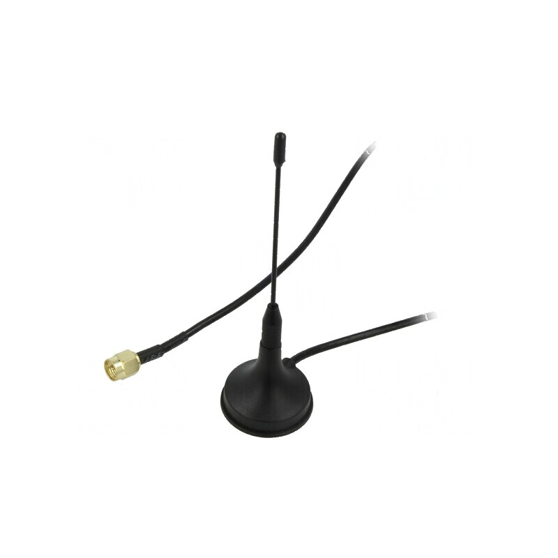 Antenă 3G 4G LTE 2,5dBi magnet 50Ω 900-1800Hz 60mm Lungime 3m | Electronic-mag.ro | Componente Electronice
