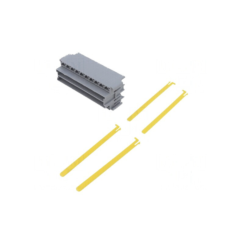 Carcasa cu împingere piste 20 poliamidă 66 gri | Electronic-mag.ro | Componente Electronice