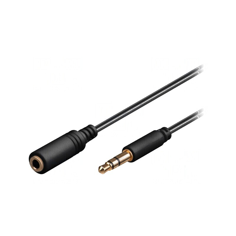 Cablu Jack 3,5mm 3pin 5m negru | Electronic-mag.ro | Componente Electronice