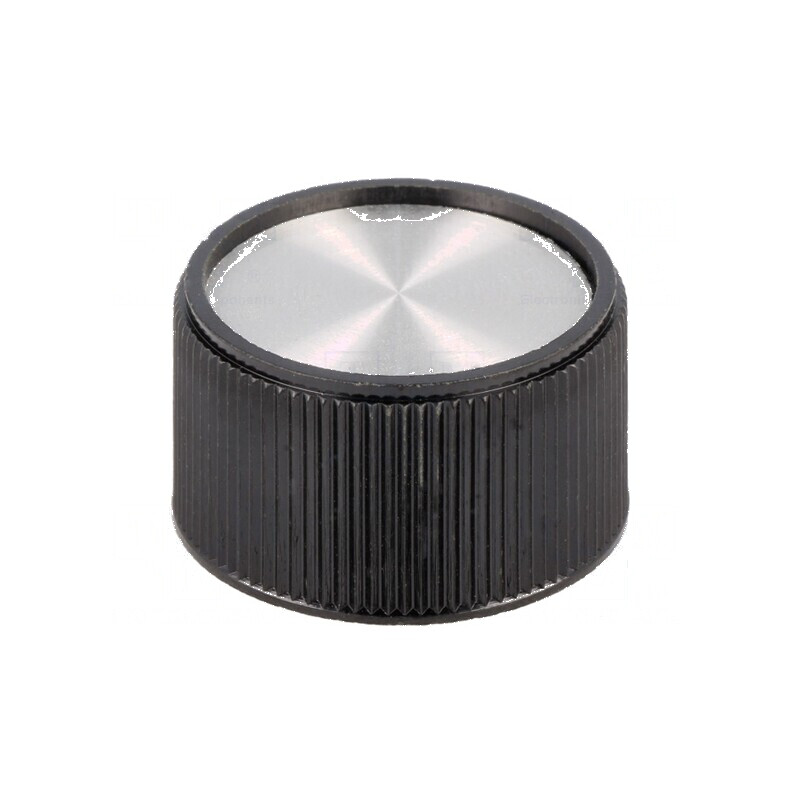Buton rotativ termoplast Ø6mm Ø28x16mm fără indicator | Electronic-mag.ro | Componente Electronice