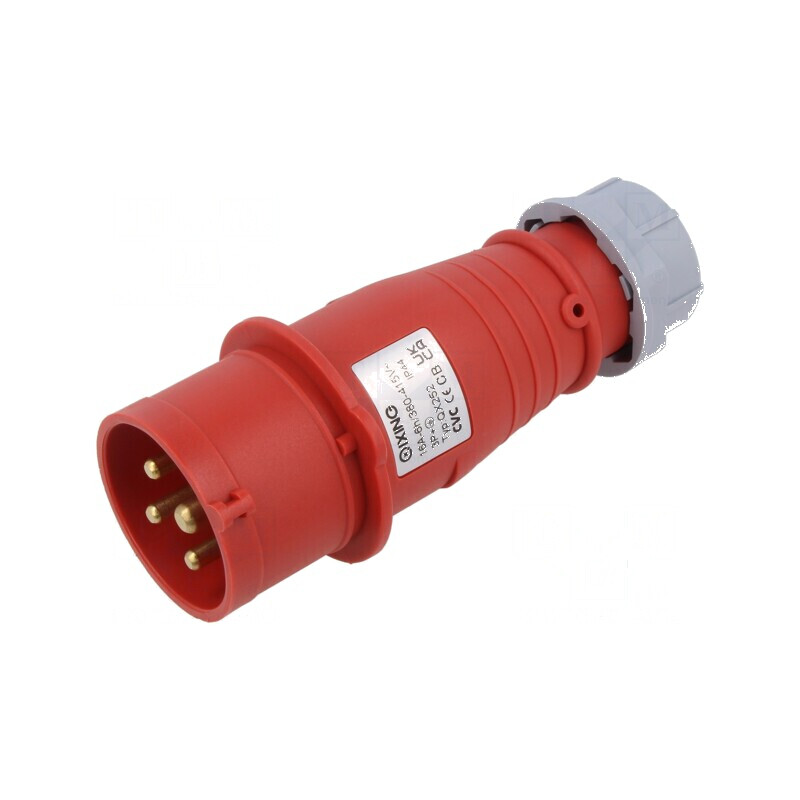 Conector alimentare AC 16A IEC 60309 IP44 mufă tată PIN 4 | Electronic-mag.ro | Componente Electronice