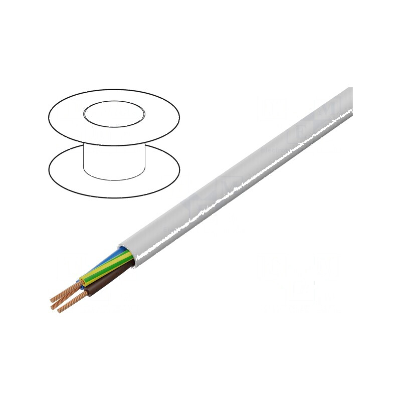 Cablu H05VV-F/SJT 3x13AWG litat Cu PVC gri 300V 13AWG | Electronic-mag.ro | Componente Electronice Cablu H05VV-F/SJT 3x13AWG litat Cu PVC gri 300V 13AWG | Electronic-mag.ro | Componente Electronice