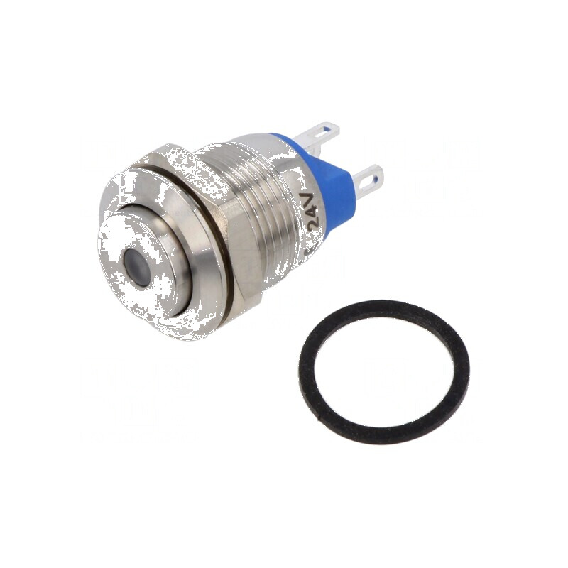 Comutator anti-vandalism SPST-NO 2A/36VDC IP65 verde | Electronic-mag.ro | Componente Electronice