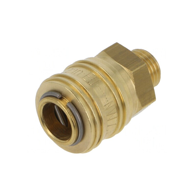 Conector rapid simplu alamă max. 35bar cu etanșare cauciuc NBR | Electronic-mag.ro | Componente Electronice