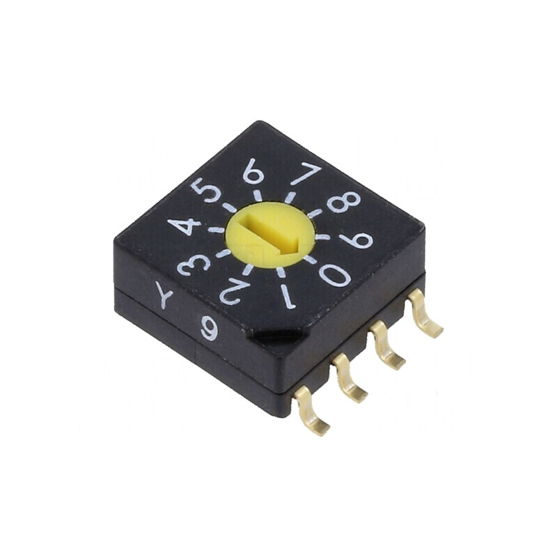 Întrerupător codificare SMD 100mΩ 2,54mm 10 poziții | Electronic-mag.ro | Componente Electronice