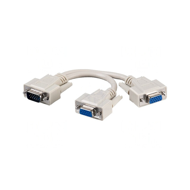 Cablu D-Sub 15pin HD soclu x2, mufă gri, 0,17m | Electronic-mag.ro | Componente Electronice Cablu D-Sub 15pin HD soclu x2, mufă gri, 0,17m | Electronic-mag.ro | Componente Electronice