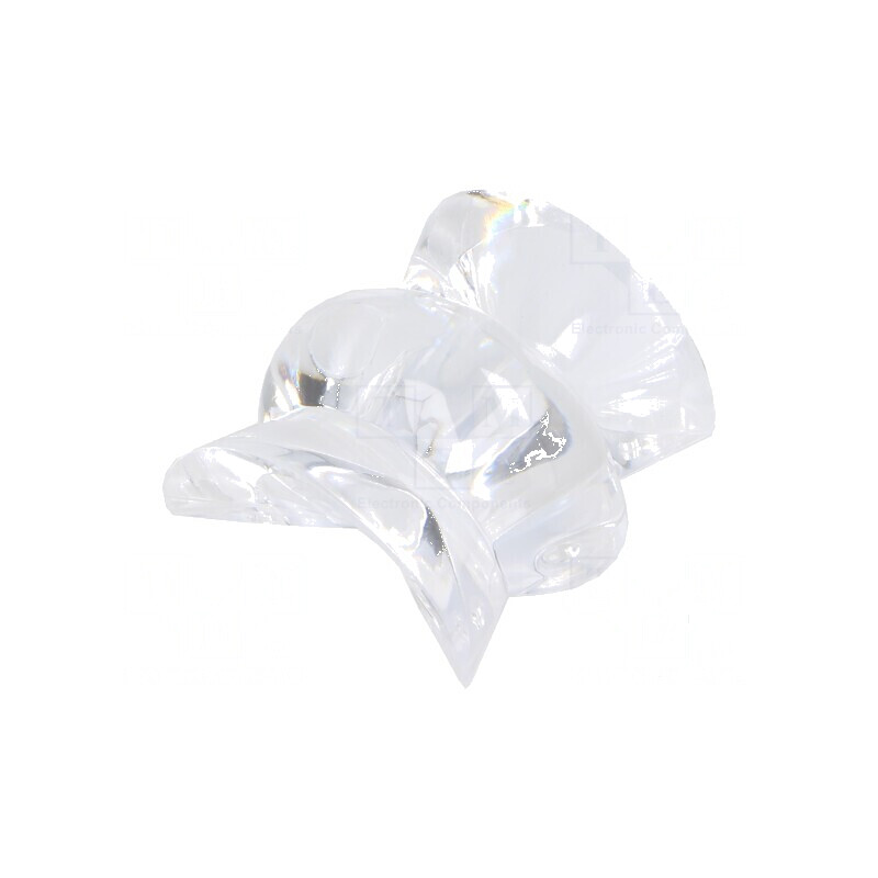 Lentilă LED dreptunghiulară din plexiglass PMMA transparentă | Electronic-mag.ro | Componente Electronice