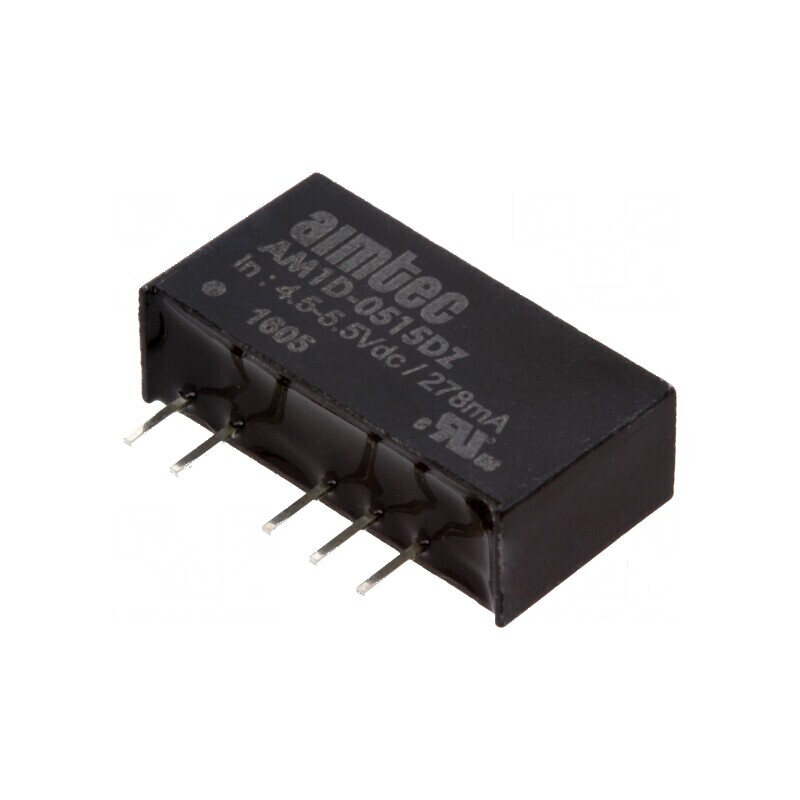 Convertor DC/DC 1W 4,5-5,5V la 15VDC și -15VDC | Electronic-mag.ro | Componente Electronice